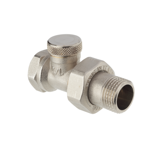 <span style="color: #ff0000; font-size: 24px;font-weight:600;">Art. 306</span><br> BRASS RADIATOR STRAIGHT LOCKSHIELD WITH CONNECTION FOR MULTILAYER PIPE - Image 2