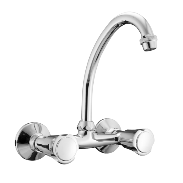 <span style="color: #ff0000; font-size: 24px;font-weight:600;">Art. BO1003/J</span><br> WALL SINK MIXER WITH “J” SWIVEL SPOUT Ø 18 - SERIE SOLE