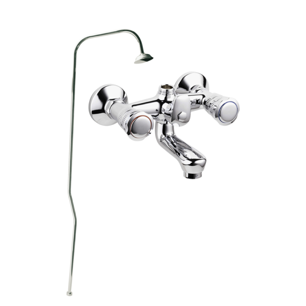 <span style="color: #ff0000; font-size: 24px;font-weight:600;">Art. BO2002</span><br> MEZCLADOR DE BAÑO CON COLUMNA DUCHA Y ROCIADOR – SERIE TREVI