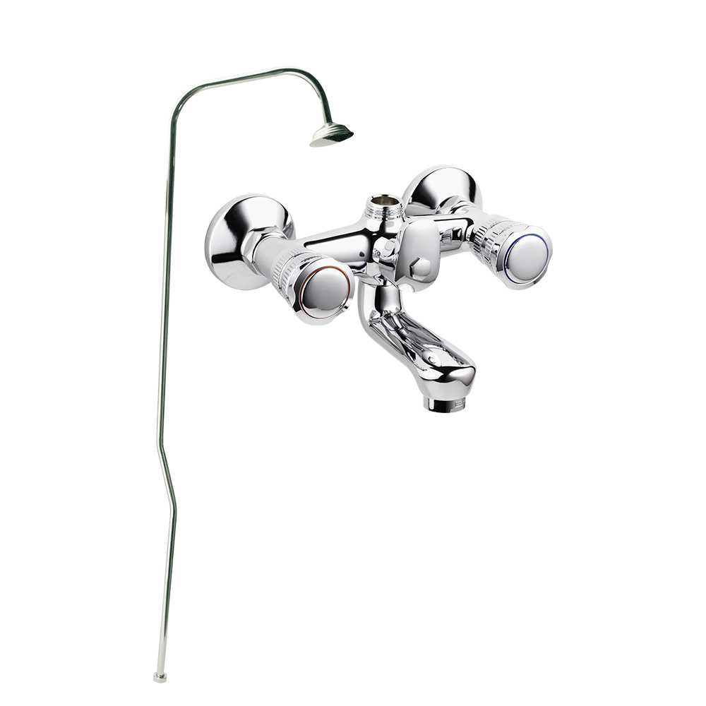 <span style="color: #ff0000; font-size: 24px;font-weight:600;">Art. BO2002</span><br> GRUPPO VASCA ESTERNO IN OTTONE CON COLONNA DOCCIA E SOFFIONE DOCCIA - SERIE TREV