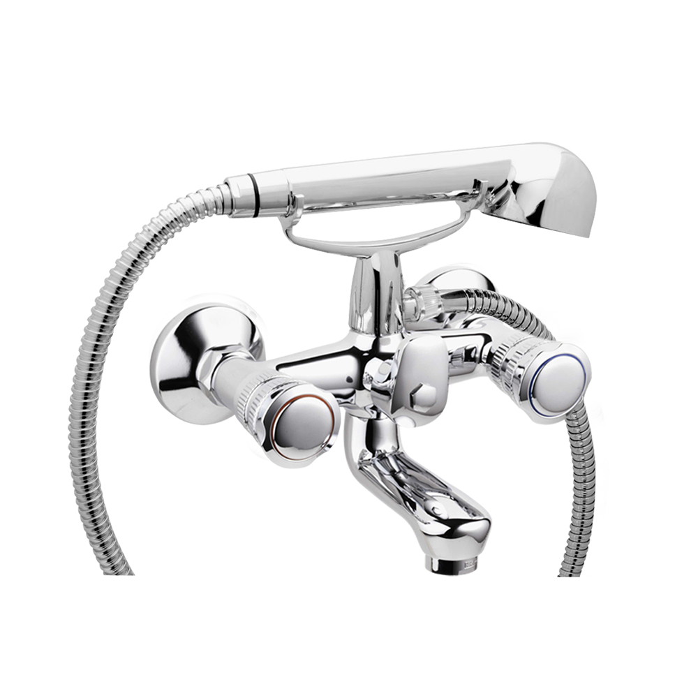 <span style="color: #ff0000; font-size: 24px;font-weight:600;">Art. BO2001</span><br> BATH AND SHOWER MIXER WITH FLEX HOSE CM. 150 AND HAND SHOWER - SERIE TREVI