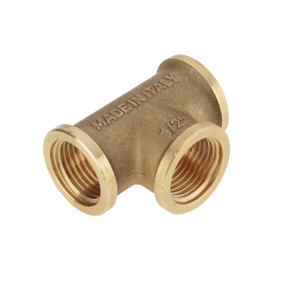 <span style="color: #ff0000; font-size: 24px;font-weight:600;">Art. 790</span><br> BRASS “T” FEMALE/FEMALE/FEMALE