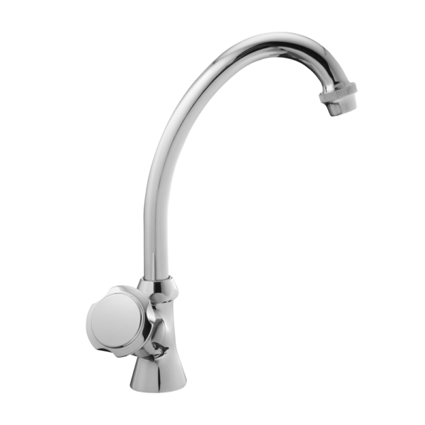 <span style="color: #ff0000; font-size: 24px;font-weight:600;">Art. BO1016</span><br> GRIFO FREGADERA ENCIMERA CON CAÑO A "JOTA" MM 18 – SERIE SOLE