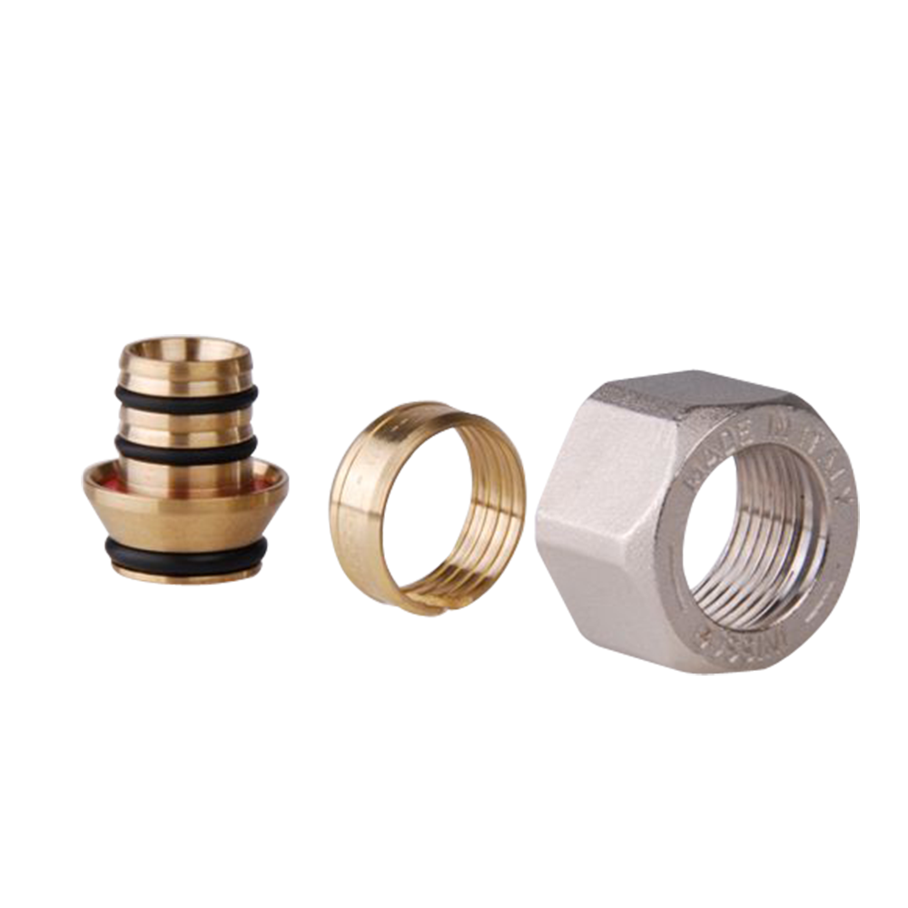 <span style="color: #ff0000; font-size: 24px;font-weight:600;">Art. 896</span><br> BRASS MULTILAYER PIPE ADAPTORS FOR 3/4x18 EUROKONUS