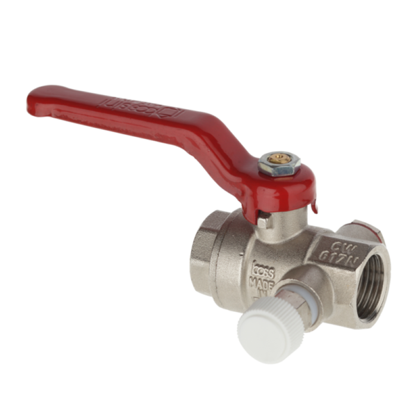 <span style="color: #ff0000; font-size: 24px;font-weight:600;">Art. 95</span><br> BRASS FULL BORE BALL VALVE WITH DRAIN VALVE