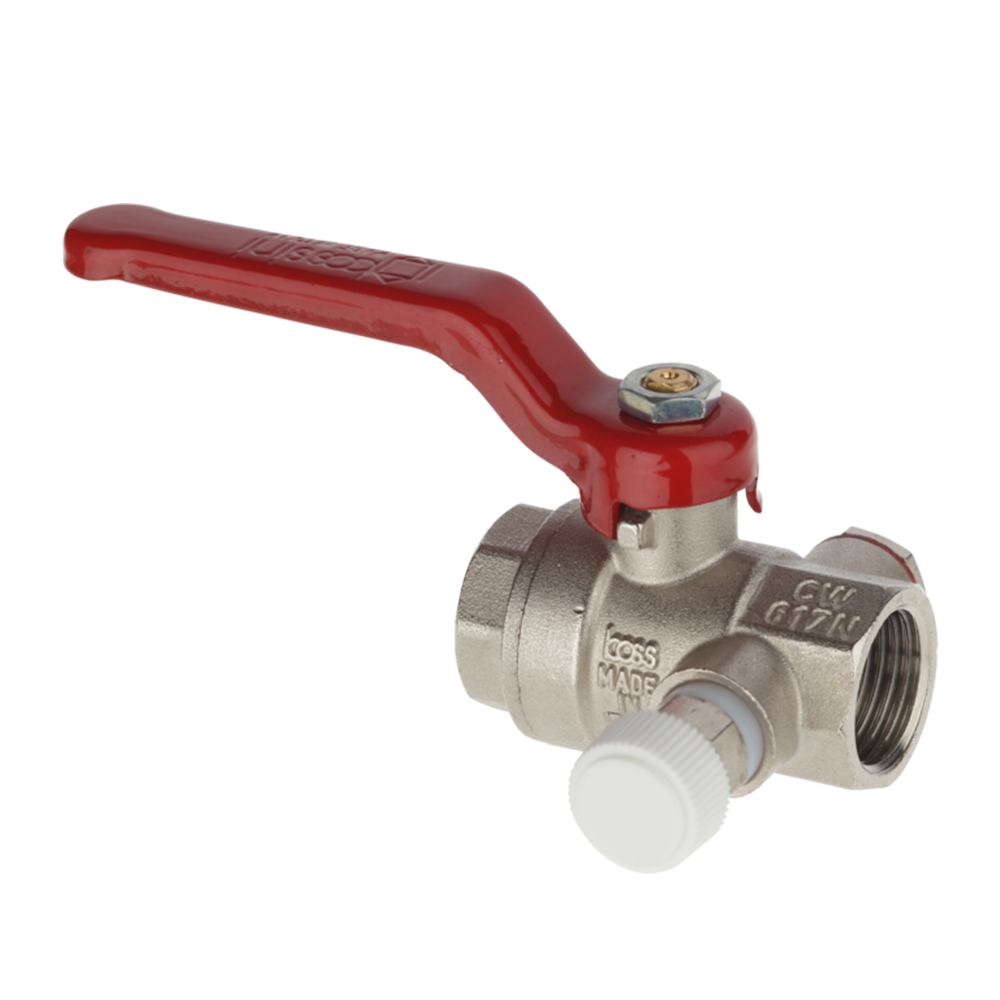 <span style="color: #ff0000; font-size: 24px;font-weight:600;">Art. 95</span><br> BRASS FULL BORE BALL VALVE WITH DRAIN VALVE