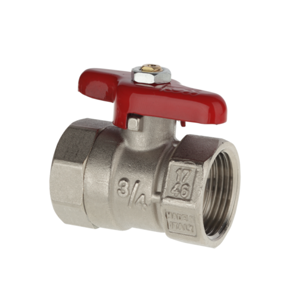 <span style="color: #ff0000; font-size: 24px;font-weight:600;">Art. 52</span><br> BRASS “PONY” REDUCED BORE BALL VALVE, FEMALE/FEMALE WITH WING HANDLE