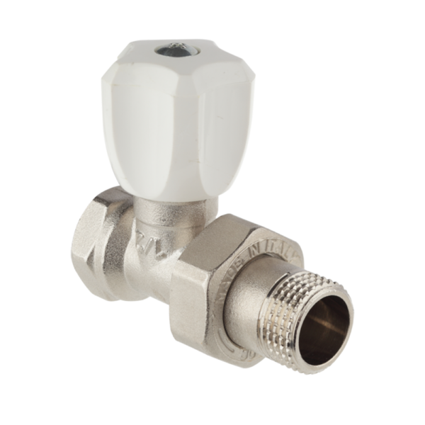 <span style="color: #ff0000; font-size: 24px;font-weight:600;">Art. 305</span><br> BRASS RADIATOR STRAIGHT VALVE WITH CONNECTION FOR MULTILAYER PIPE